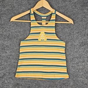 Vintage Vibes! Care Bears Funshine Bear Striped Tank Top‎